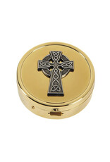 Christian Brands Celtic Cross Brass Pyx, size 2