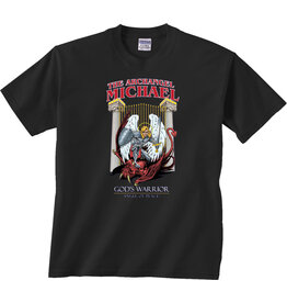 Defenders of Truth - St. Michael the Archangel T-Shirt  Black X-Large