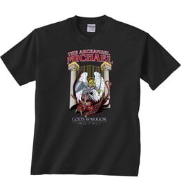 Nelson Fine Art and Gifts Defenders of Truth - St. Michael the Archangel T-Shirt  Black Medium