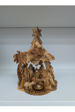 Holy Land Handicraft, LLC Olivewood Musical Nativity Statue