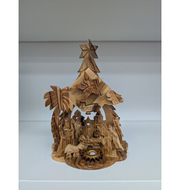 Holy Land Handicraft, LLC Olivewood Musical Nativity Statue