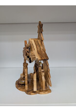 Holy Land Handicraft, LLC Olivewood Musical Nativity Statue