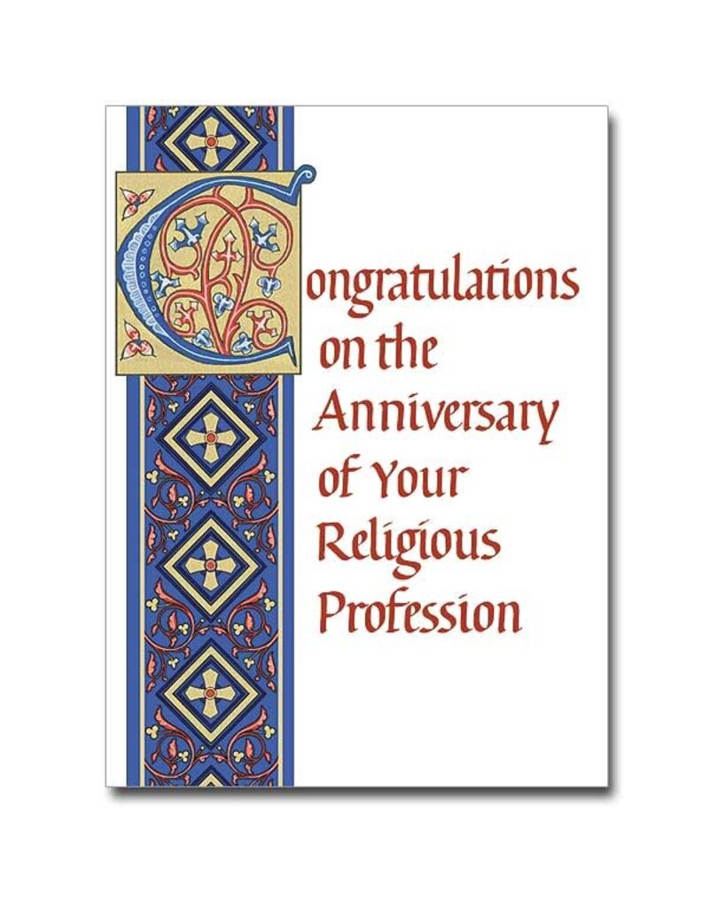 Altar + Home Congratulations... Religious Profession Anniversary Card