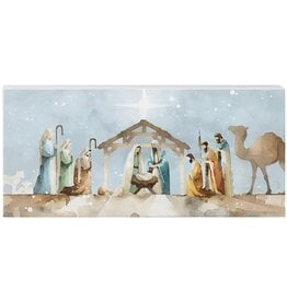 Sincere Surroundings Wall Decor-Nativity Scene (12" x 5.5")