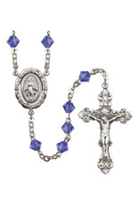 Bliss Manufacturing Miraculous 6mm Rosary Sapphire Crystal Beads