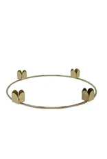 The Saints Gift Collection 10" Gold Finish Advent Wreath with Pinch Cups