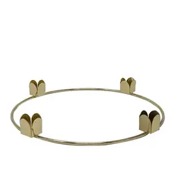 The Saints Gift Collection 10" Gold Finish Advent Wreath with Pinch Cups