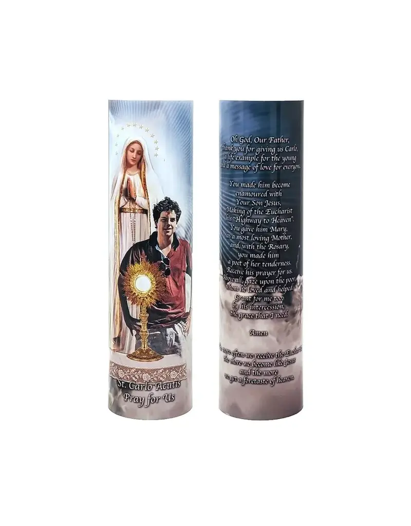 The Saints Gift Collection St Carlo Acutis - Flameless Prayer Candle