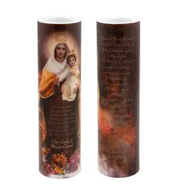 The Saints Gift Collection Our Lady of Mount Carmel - Flameless Prayer Candle