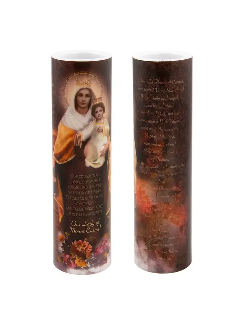 The Saints Gift Collection Our Lady of Mount Carmel - Flameless Prayer Candle