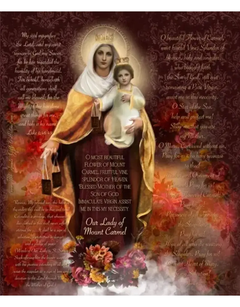 The Saints Gift Collection Our Lady of Mount Carmel - Flameless Prayer Candle