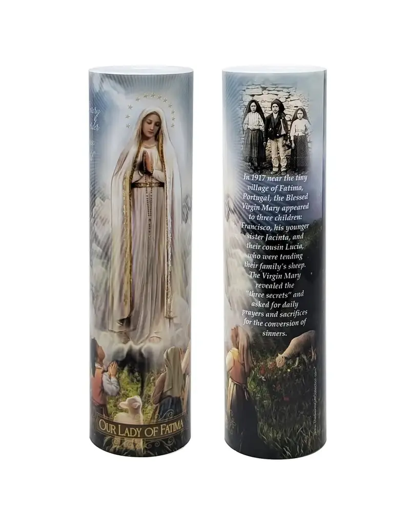 The Saints Gift Collection Our Lady of Fatima - Flameless Prayer Candle