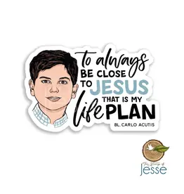 The Stump of Jesse Bl. Carlo Acutis Waterproof Sticker