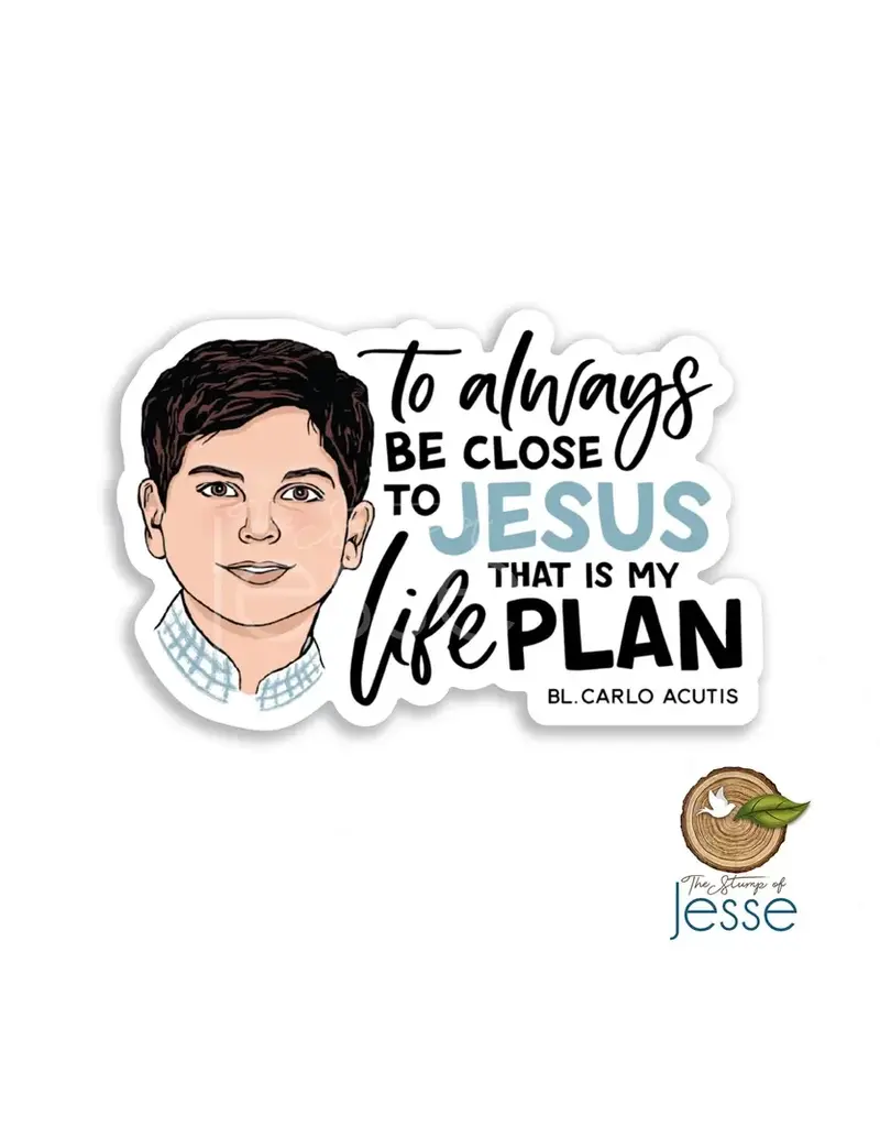 The Stump of Jesse Bl. Carlo Acutis Waterproof Sticker