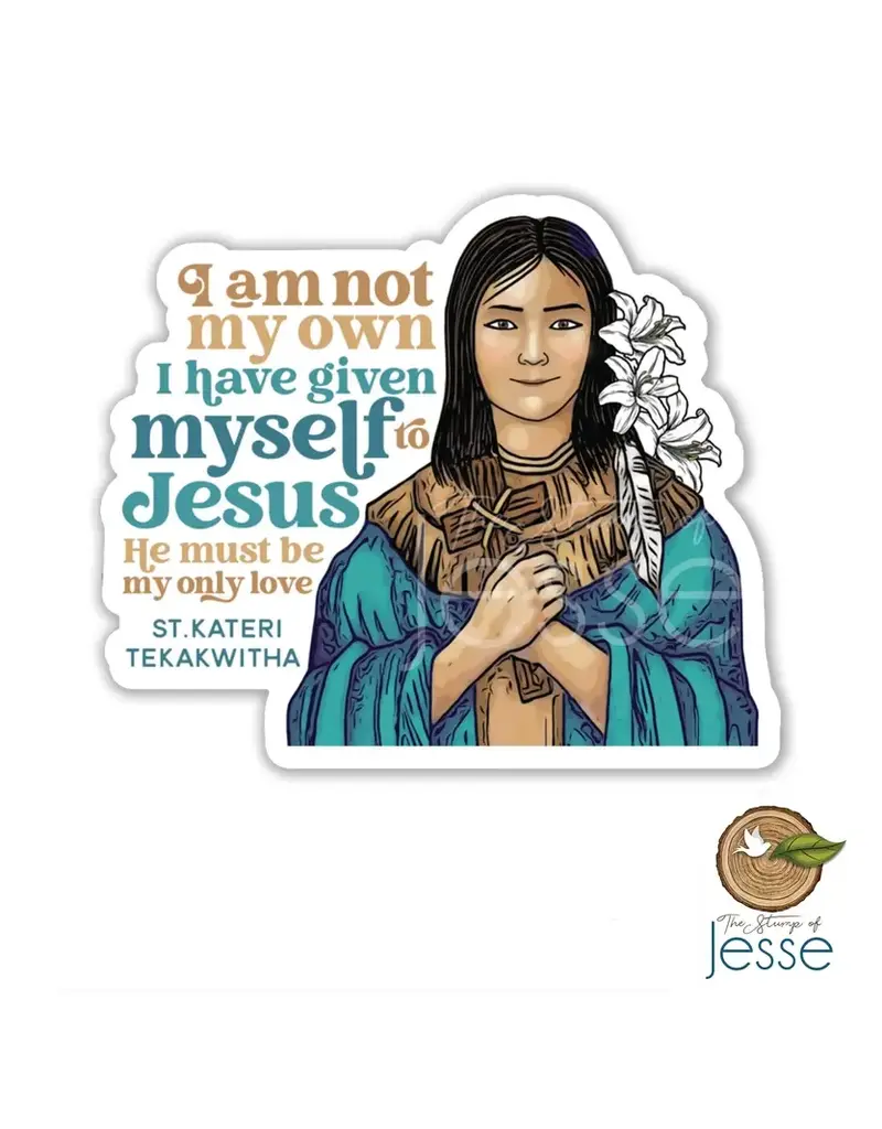 The Stump of Jesse St. Kateri Tekakwitha Waterproof Sticker