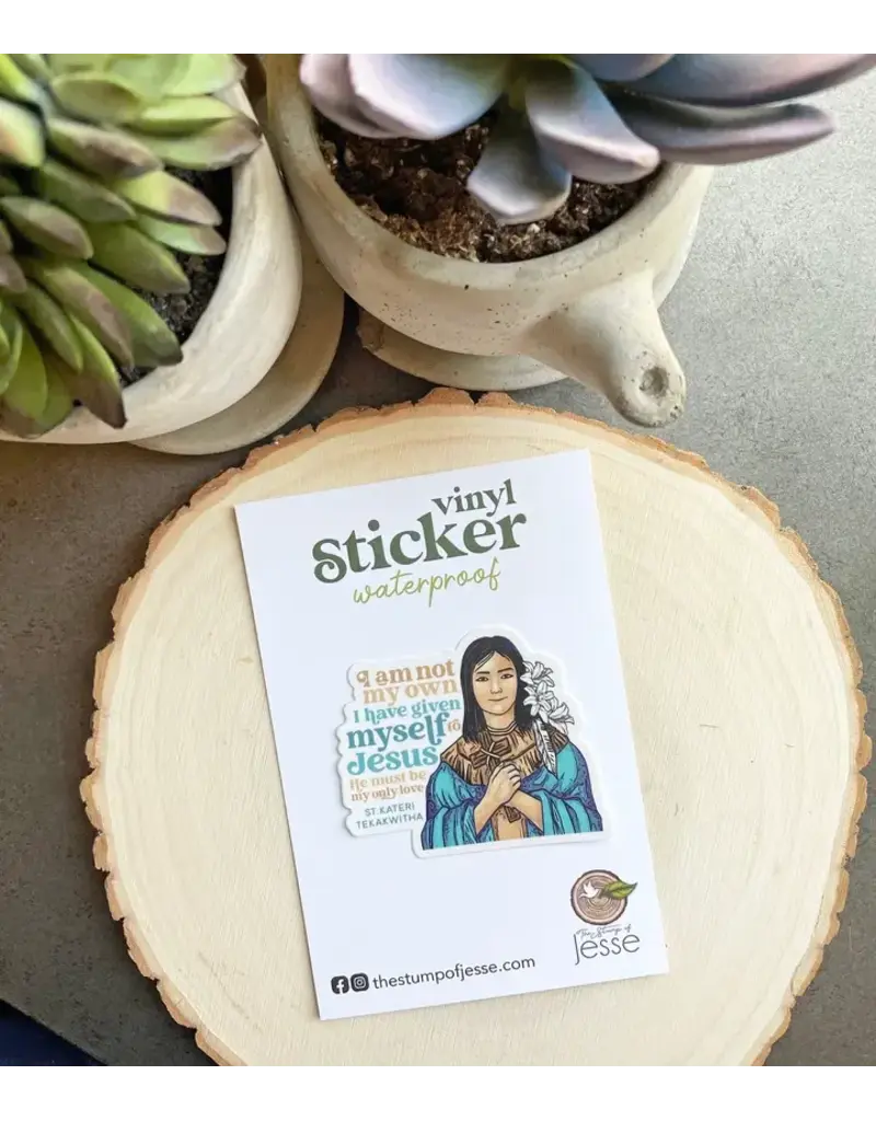 The Stump of Jesse St. Kateri Tekakwitha Waterproof Sticker
