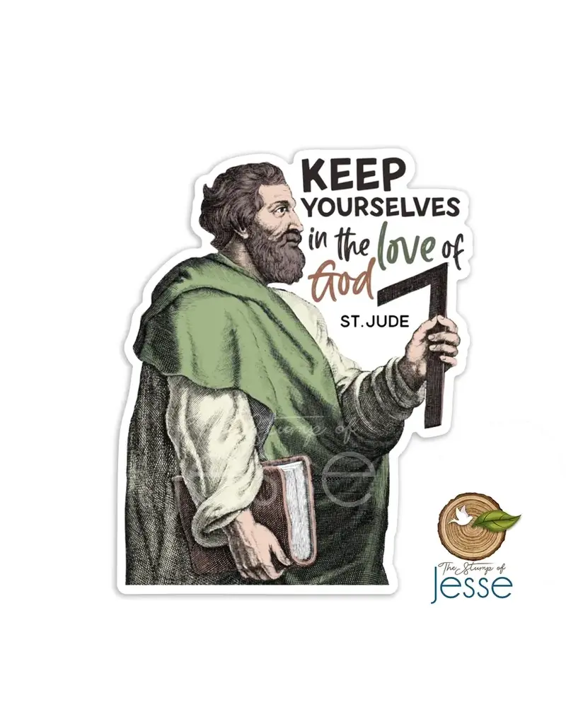 The Stump of Jesse St. Jude Apostle Sticker