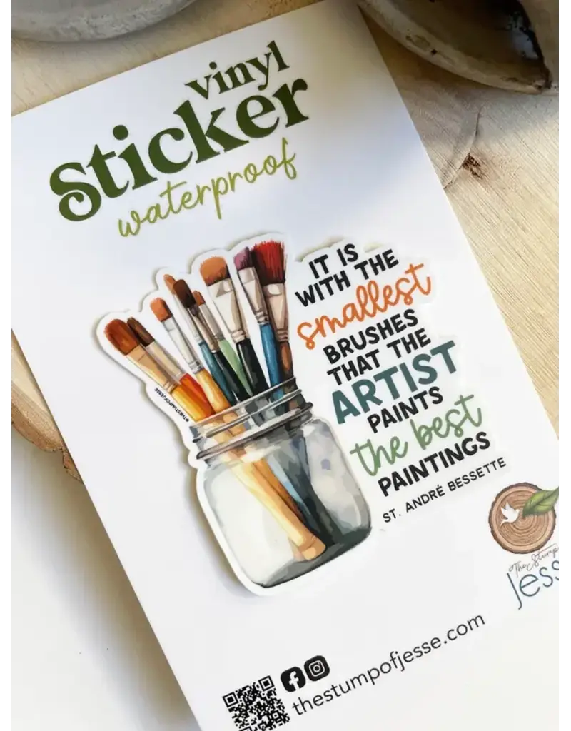 The Stump of Jesse St. Andre Bessette Waterproof Sticker