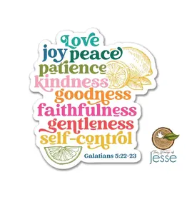 The Stump of Jesse The Fruits of the Holy Spirit Waterproof Sticker