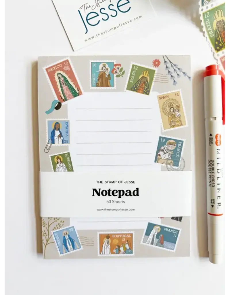 The Stump of Jesse Ave Maria Post Notepad