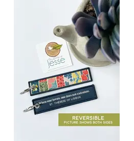 The Stump of Jesse Therese of Lisieux - When One Loves | Woven Keychain & Bag Tag