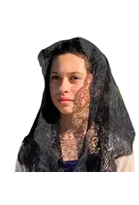 Oremus Mercy Chapel Veil, St. Catalina Thomas, Black