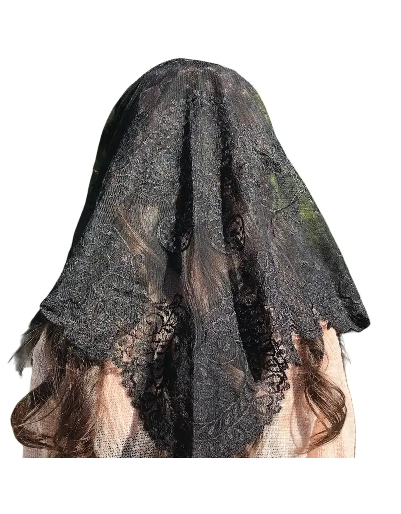 Oremus Mercy Chapel Veil, St. Catalina Thomas, Black