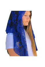 Oremus Mercy St. Catalina Thomas Veil - BLUE