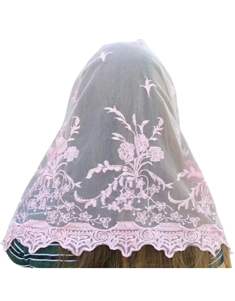 Oremus Mercy St. Veronica Infinity Veil - PINK