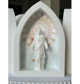 Be Still Prayer Space Arch Shadowbox - Blessed Sacrament with Sacred Heart | Be Still Prayer Space