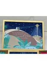 Be Still Prayer Space Christmas Prayer Card in Gold Box Frame - Bethlehem | Be Still Prayer Space