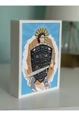 Be Still Prayer Space Illustration in Box Frame - St. Michael Prayer Card | Be Still Prayer Space