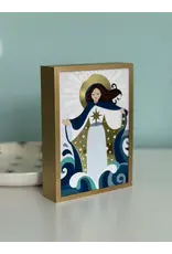Be Still Prayer Space Illustration in Box Frame - Stella Maris (Our Lady Star of the Sea) | Be Still Prayer Space