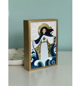 Be Still Prayer Space Illustration in Box Frame - Stella Maris (Our Lady Star of the Sea) | Be Still Prayer Space