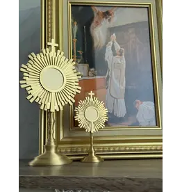 Be Still Prayer Space 3D Printed Gold Monstrance 9.5"