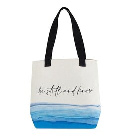 CB Gift Tote Bag - Canvas | Be Still And Know (17" x 14.5" w/8" Gusset)
