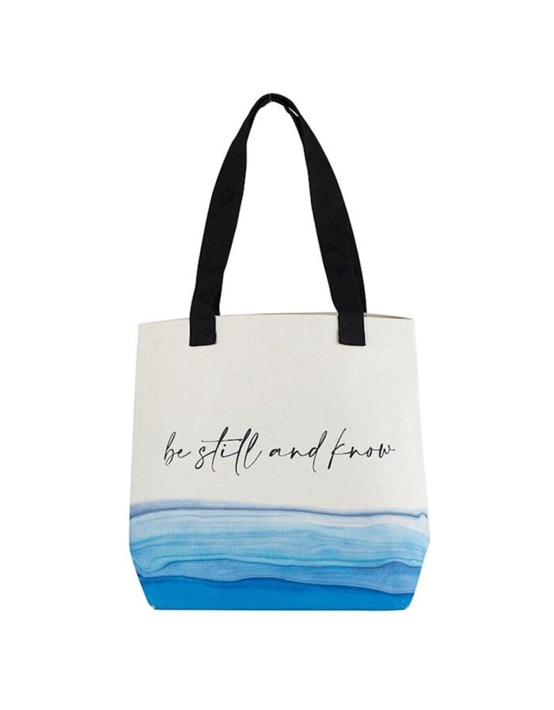 CB Gift Tote Bag - Canvas | Be Still And Know (17" x 14.5" w/8" Gusset)