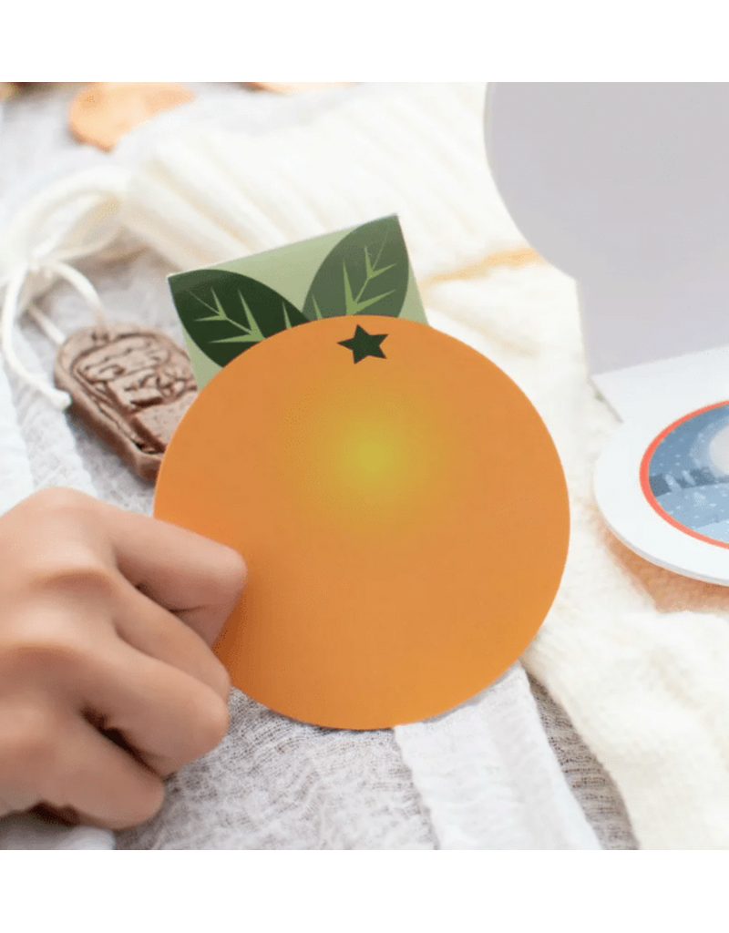 Shining Light Dolls Saint Nicholas Day Orange Sticker Book