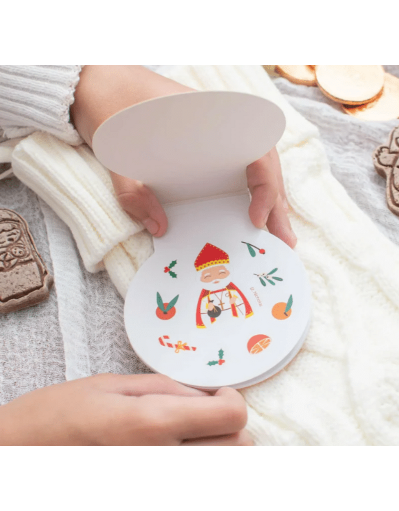 Shining Light Dolls Saint Nicholas Day Orange Sticker Book