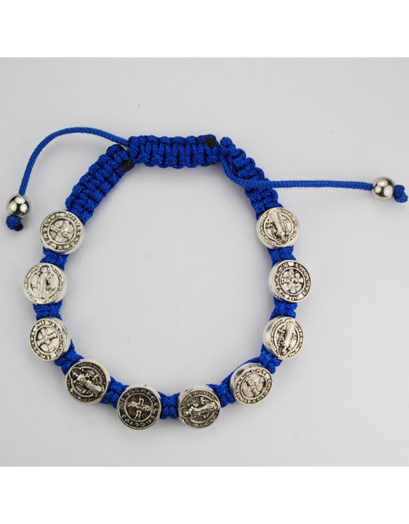 McVan Blue St. Benedict Adjustable Cord Bracelet