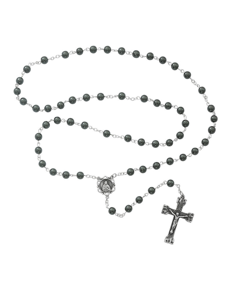 McVan 6mm Genuine Hematite Rosary