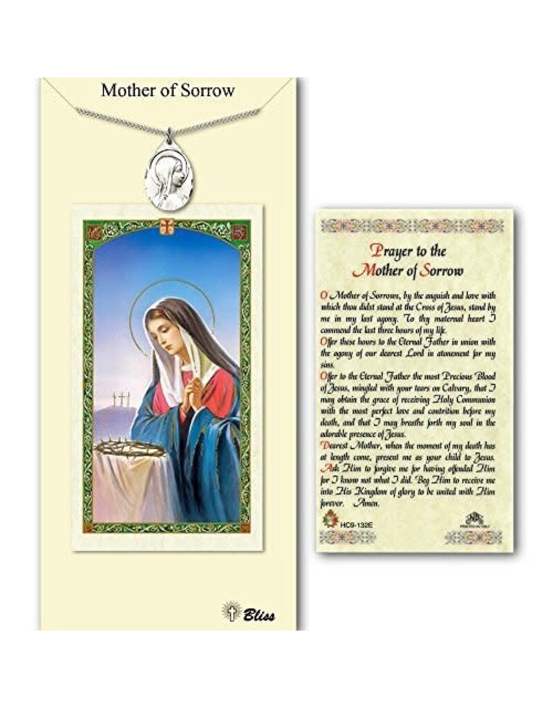 Bliss Manufacturing Mother of Sorrows Pewter Medal
