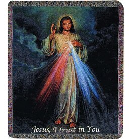 Anchor Productions Throw-The Divine Mercy/Jesus, I Trust In You-Tapestry (50" x 60")