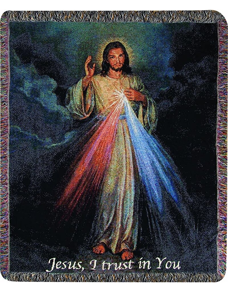Anchor Productions Throw Blanket -The Divine Mercy/Jesus, I Trust In You (50" x 60")