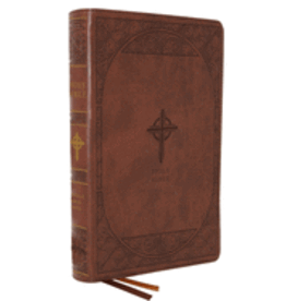 Catholic Bible Press Brown Leathersoft Nabre Catholic Bible, Large Print Edition