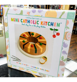 Shining Light Dolls Wooden Play Food Set: Rosca De Reyes Epiphany King Cake