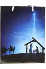 Lumen Mundi Small Blue Nativity Gift Bag with Gift Tissue