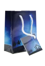 Lumen Mundi Small Blue Nativity Gift Bag with Gift Tissue