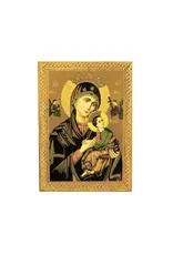 Goldscheider of Vienna Perpetual Help Florentine Plaque 5x7"