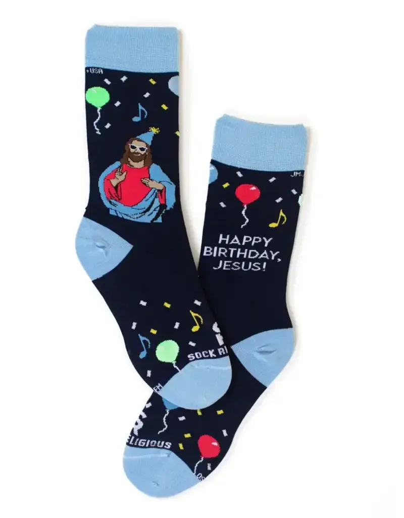 Sock Religious Sock Religious Happy Birthday Jesus Adult Socks